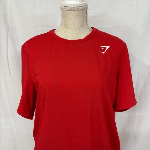 Gymshark Men's Bright Red Short Sleeve Crew Tee - Picture 2 of 11